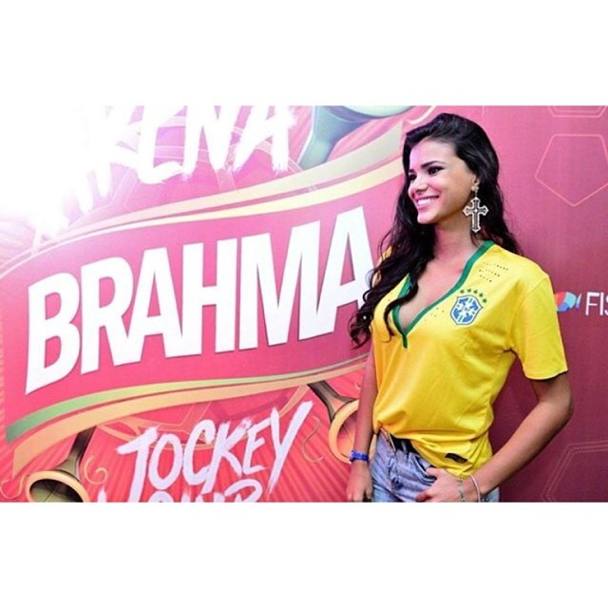 Jakelyne tifosa, ovviamente del Brasile (Instagram)